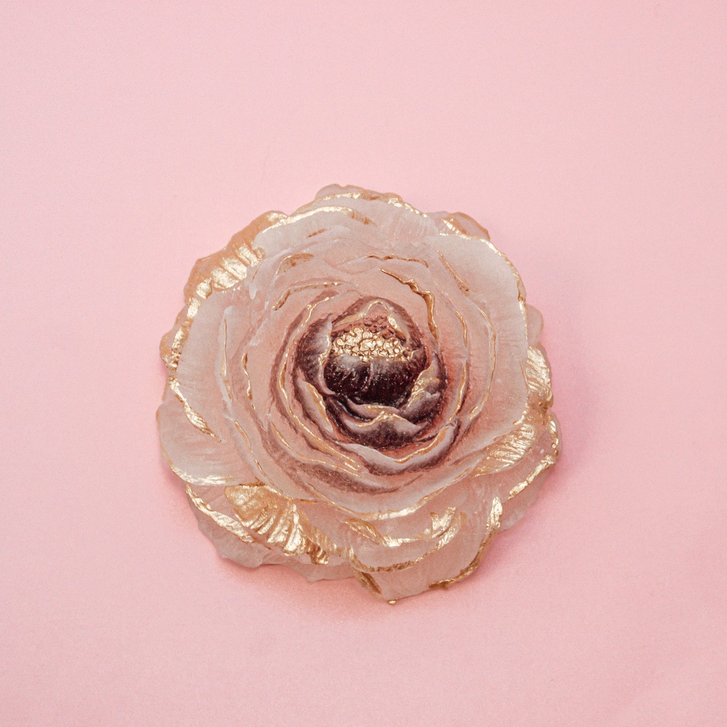 Coconut with ube jam peony