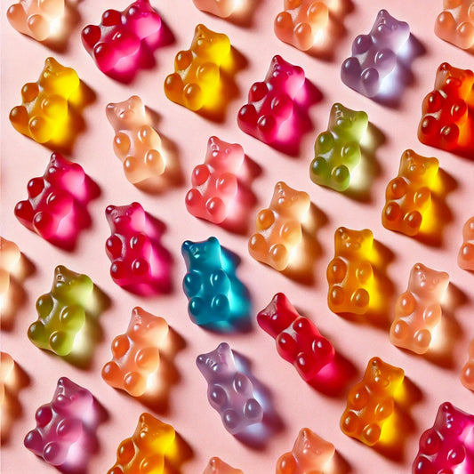 Assorted rainbow bears