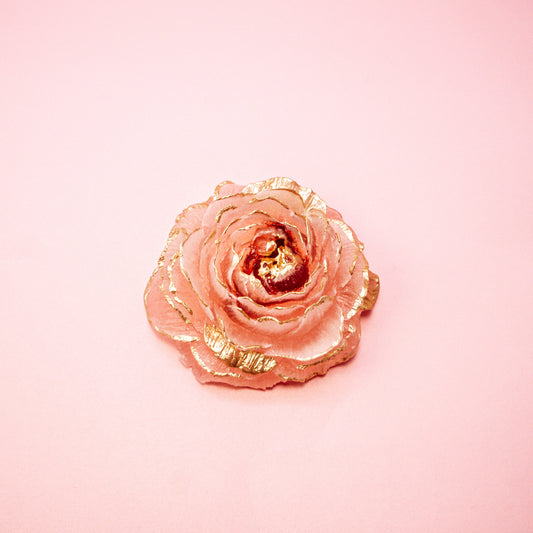 Peach peony with grape jam